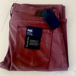 Paige maroon jeans